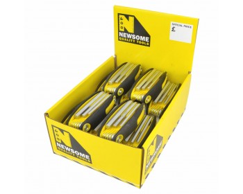 Box of 8pc Folding Hex Key Sets